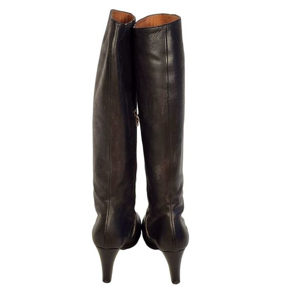 Dries Van Noten Vintage Tall Black Leather Boots - Picture 5 of 9